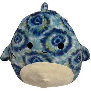 Squishmallow Luther Shark Super Soft Large Blue Plush Stuffed Toy Animal Pillow